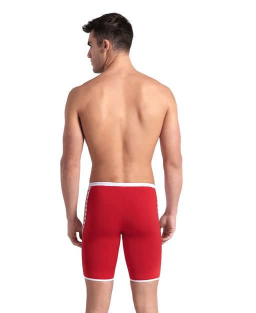 M Icons Swim Jammer Solid red-white Arena