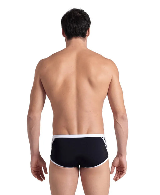 M Icons Swim Low Waist Short Solid black-white Arena