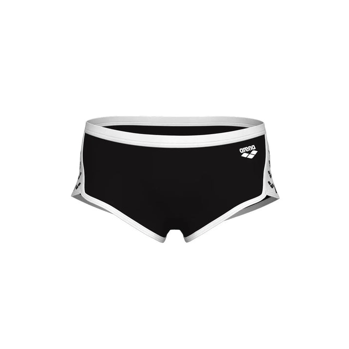 M Icons Swim Low Waist Short Solid black-white Arena