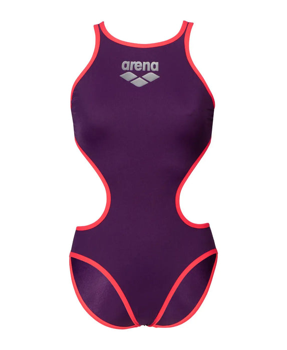 W One Biglogo One Piece plum-bright coral Arena