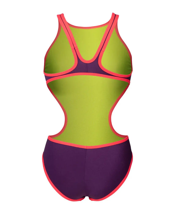 W One Biglogo One Piece plum-bright coral Arena