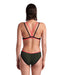 W One Double Cross Back One Piece sage-black-fluo red Arena