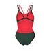 W One Double Cross Back One Piece sage-black-fluo red Arena