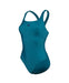 W Solid Swimsuit Control Pro Back B deepteal Arena