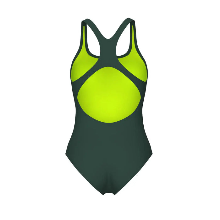 W Swimsuit Swim Pro Solid Team dark-sage/artic-lime Arena