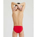 B Solid Brief Jr red/white