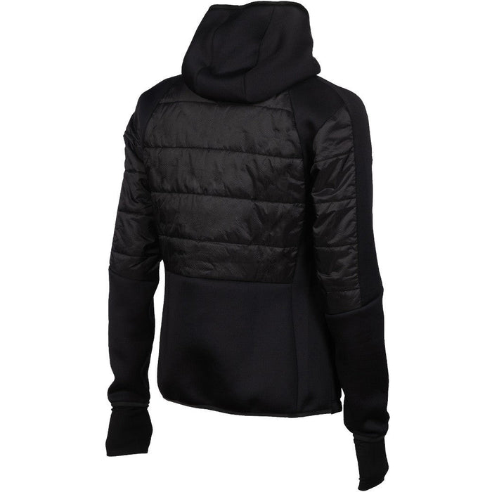 Team Hooded FZ Half-Quilted Jacket black